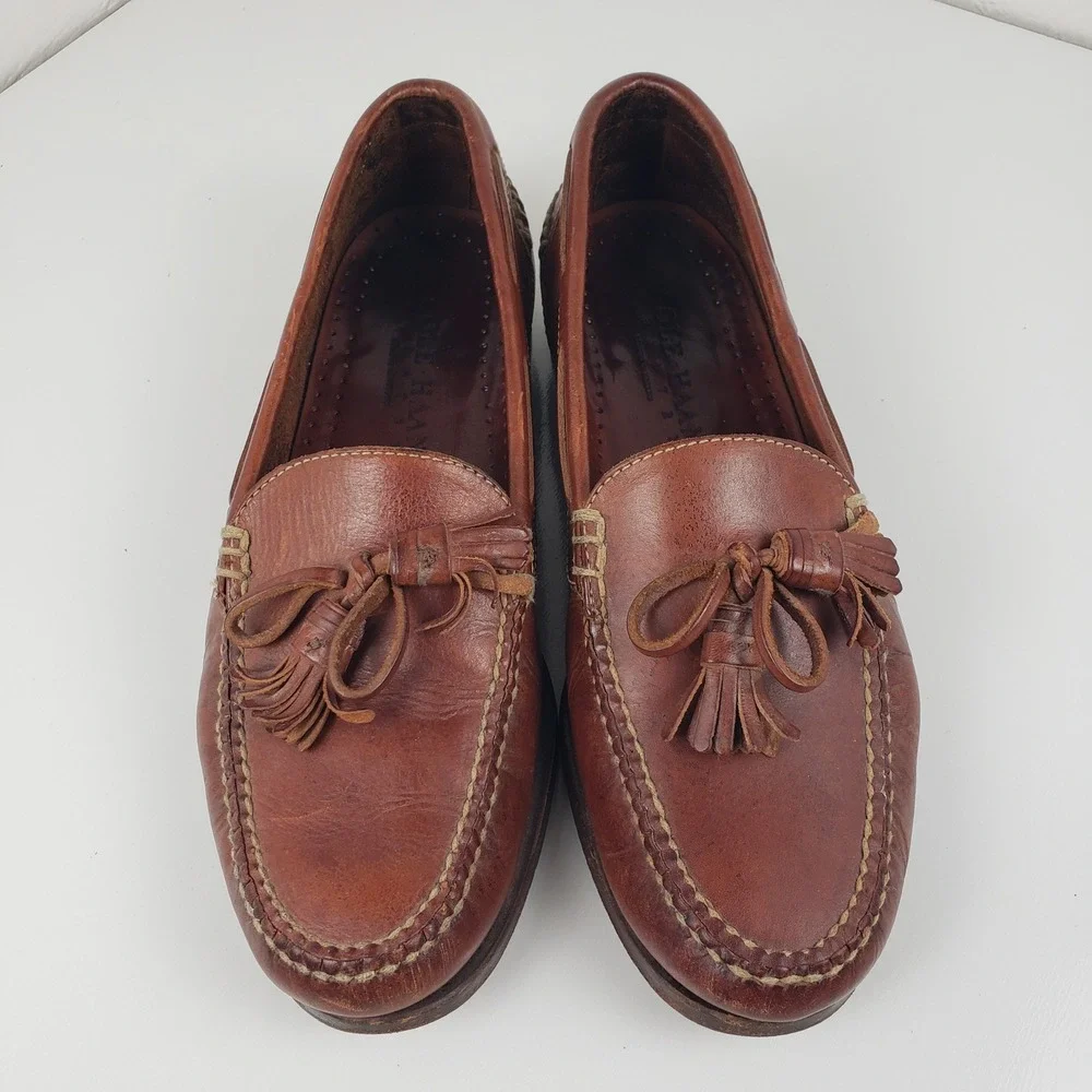 Cole Haan‎ Country Mens 10M Brown Leather Tassel Kiltie Loafers 2909 Brazil